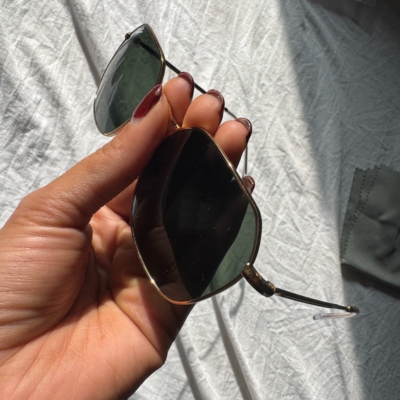 Ray-Ban Hexagonal Gold Sunglasses - Picture 7 of 7